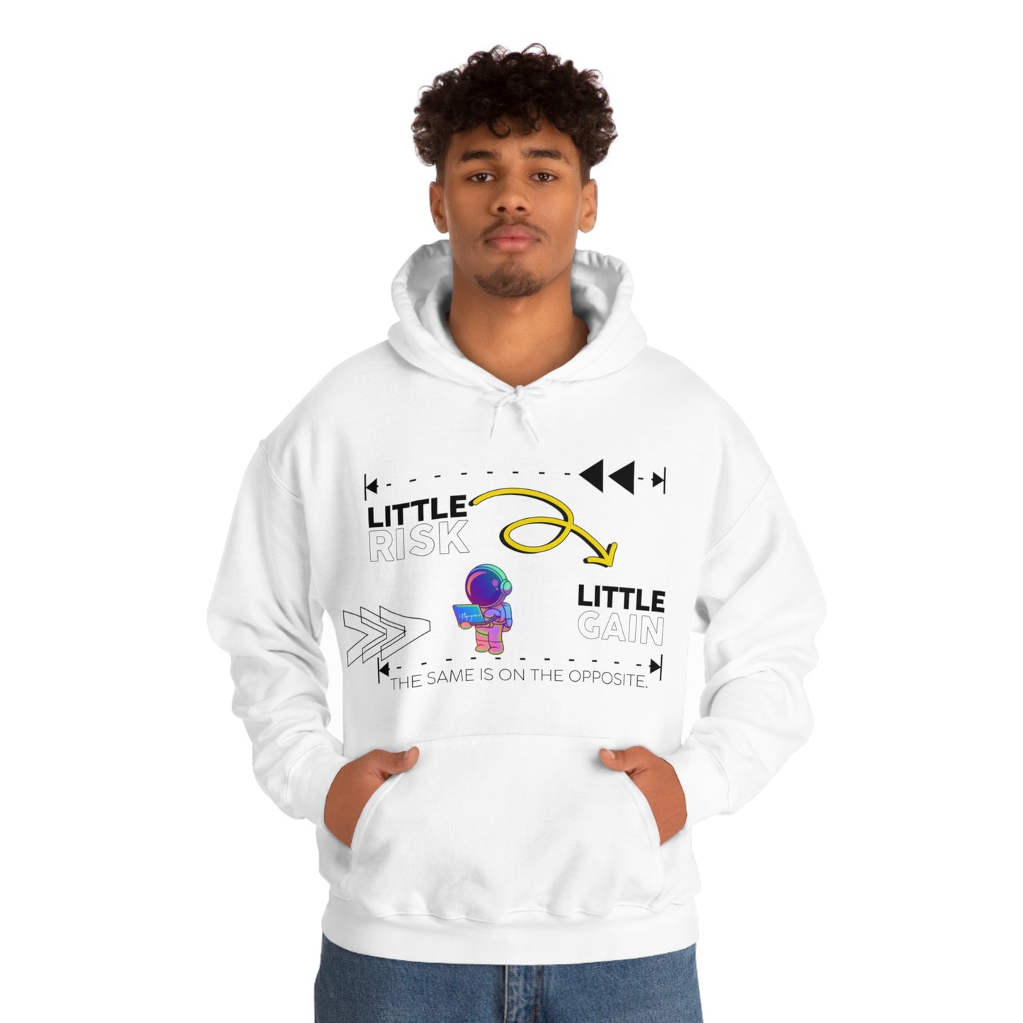 Little Risk, Little Gain | Heavy Blend Hooded Sweatshirt