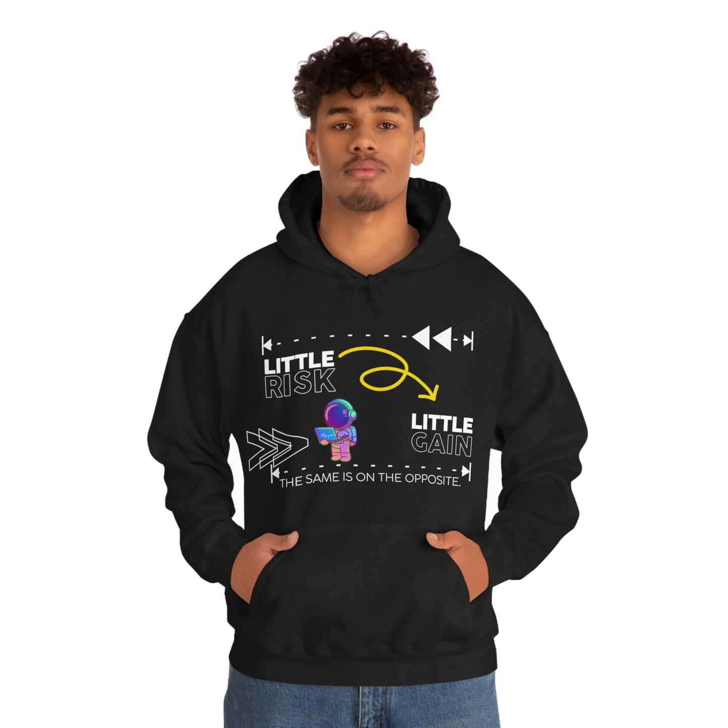Little Risk, Little Gain | Heavy Blend Hooded Sweatshirt