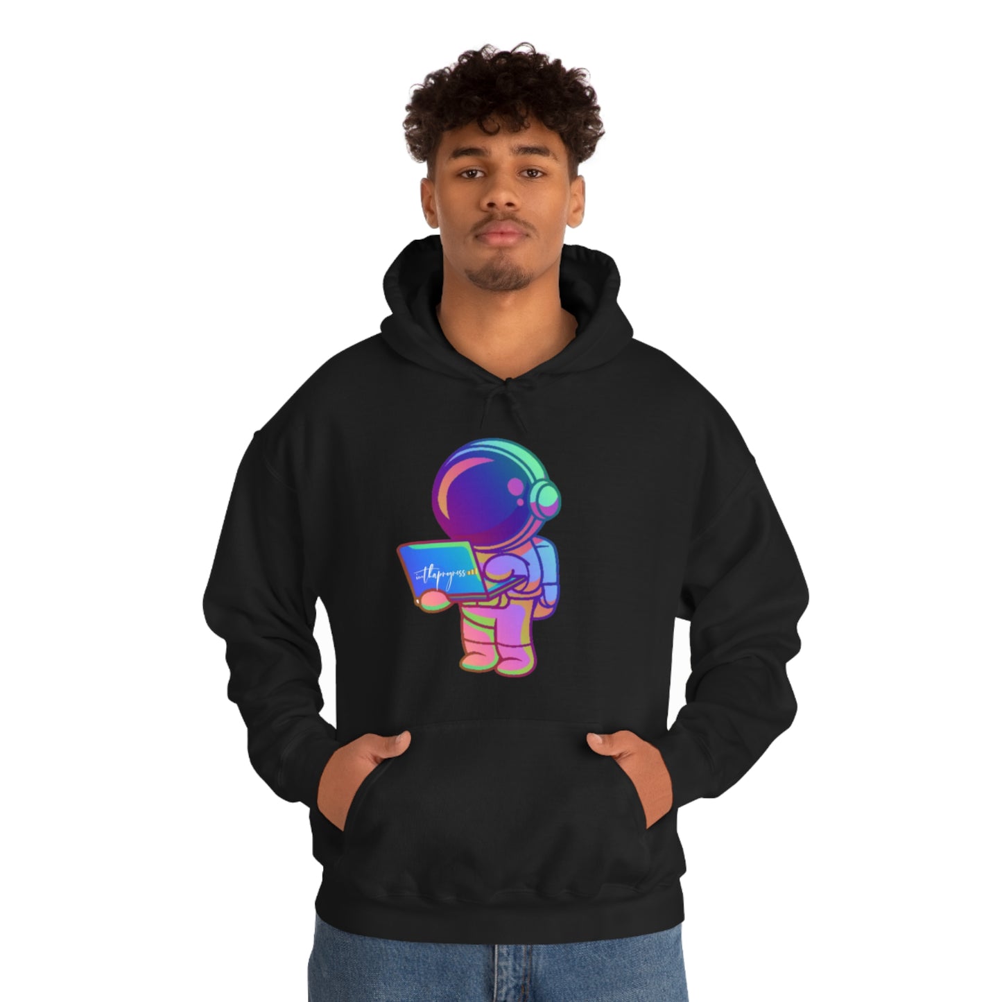 Unisex Heavy Blend Hooded Sweatshirt | Progress Astronaut