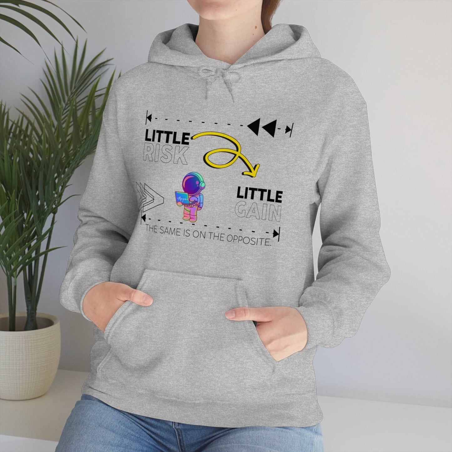 Little Risk, Little Gain | Heavy Blend Hooded Sweatshirt