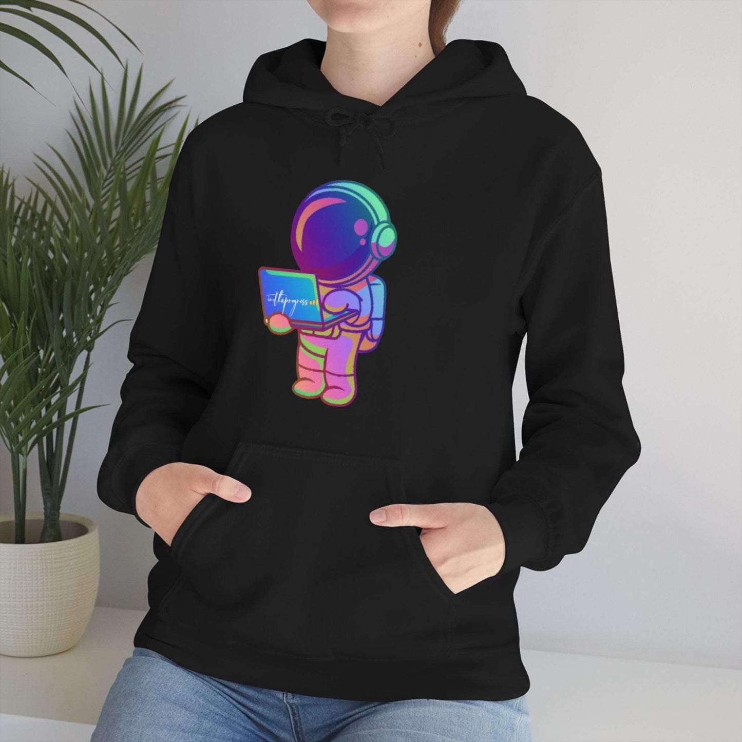 Unisex Heavy Blend Hooded Sweatshirt | Progress Astronaut