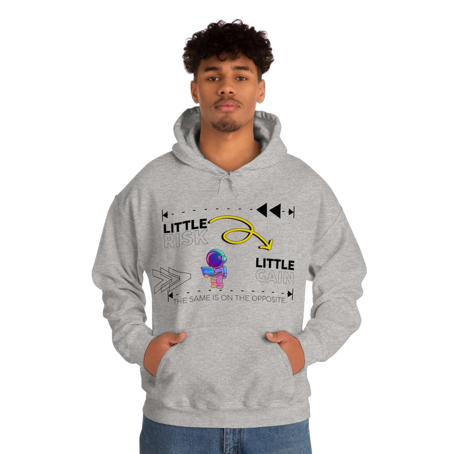 Little Risk, Little Gain | Heavy Blend Hooded Sweatshirt