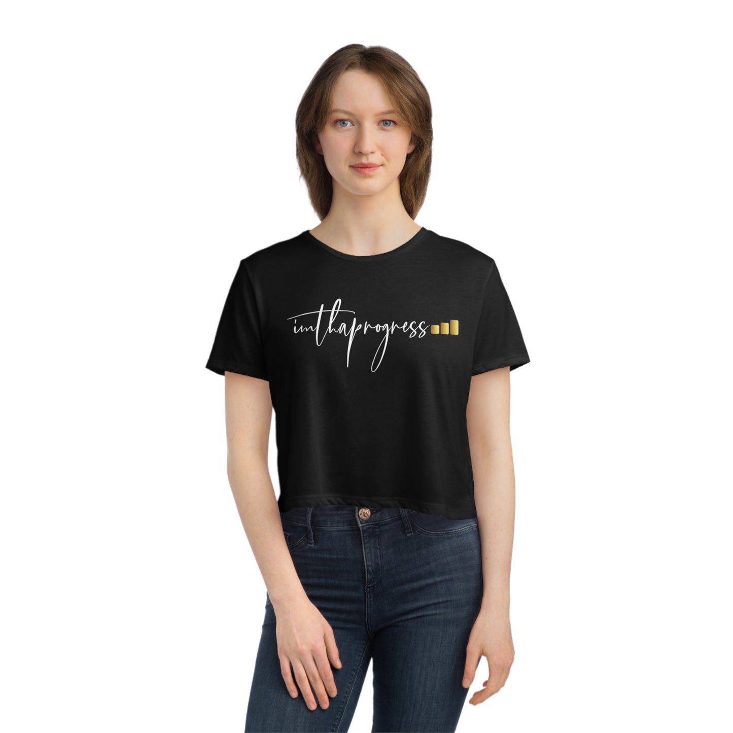 Imthaprogress | Women's Flowy Cropped Tee