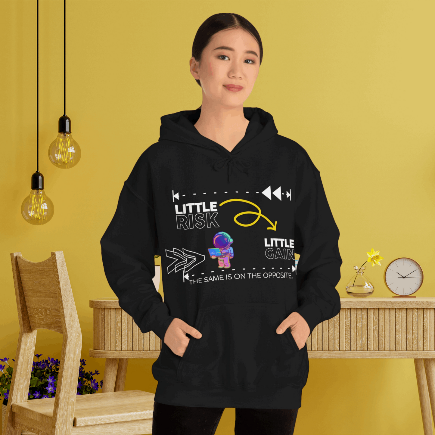 Little Risk, Little Gain | Heavy Blend Hooded Sweatshirt