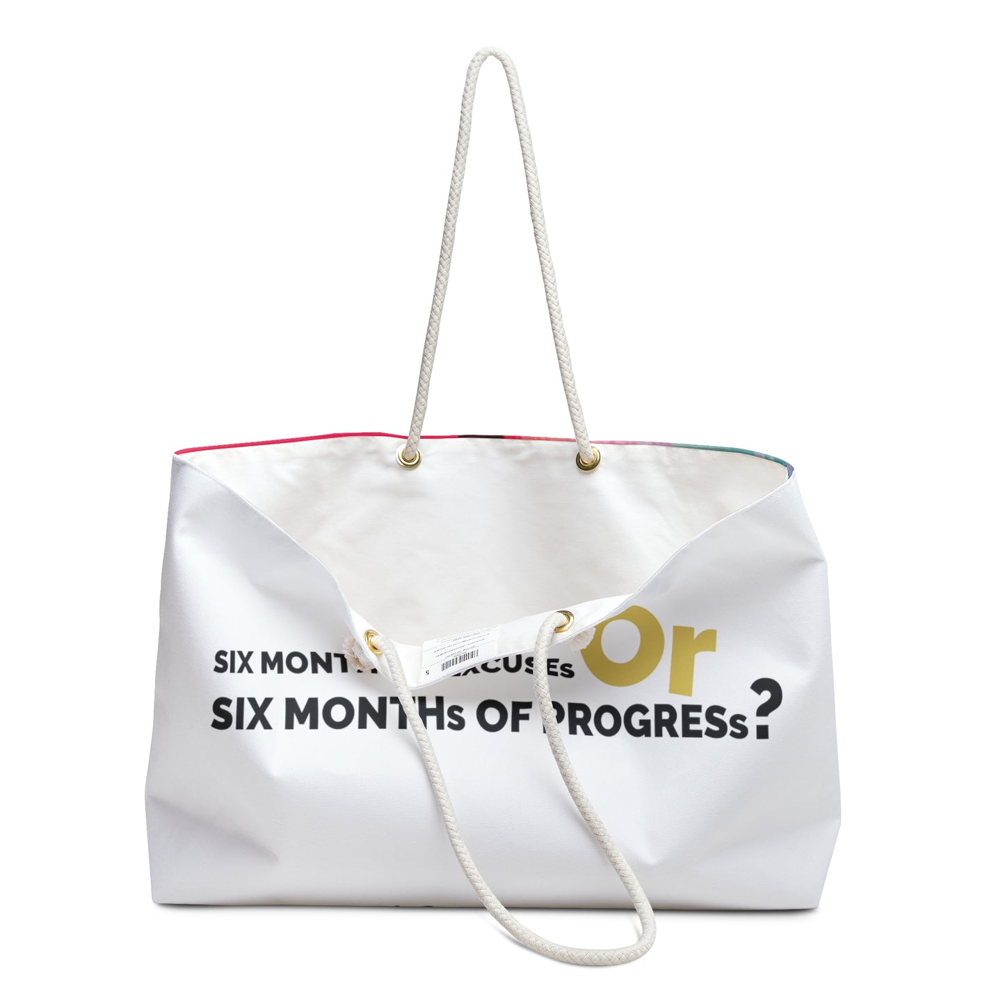 Weekender Bag | Excuses or Progress?