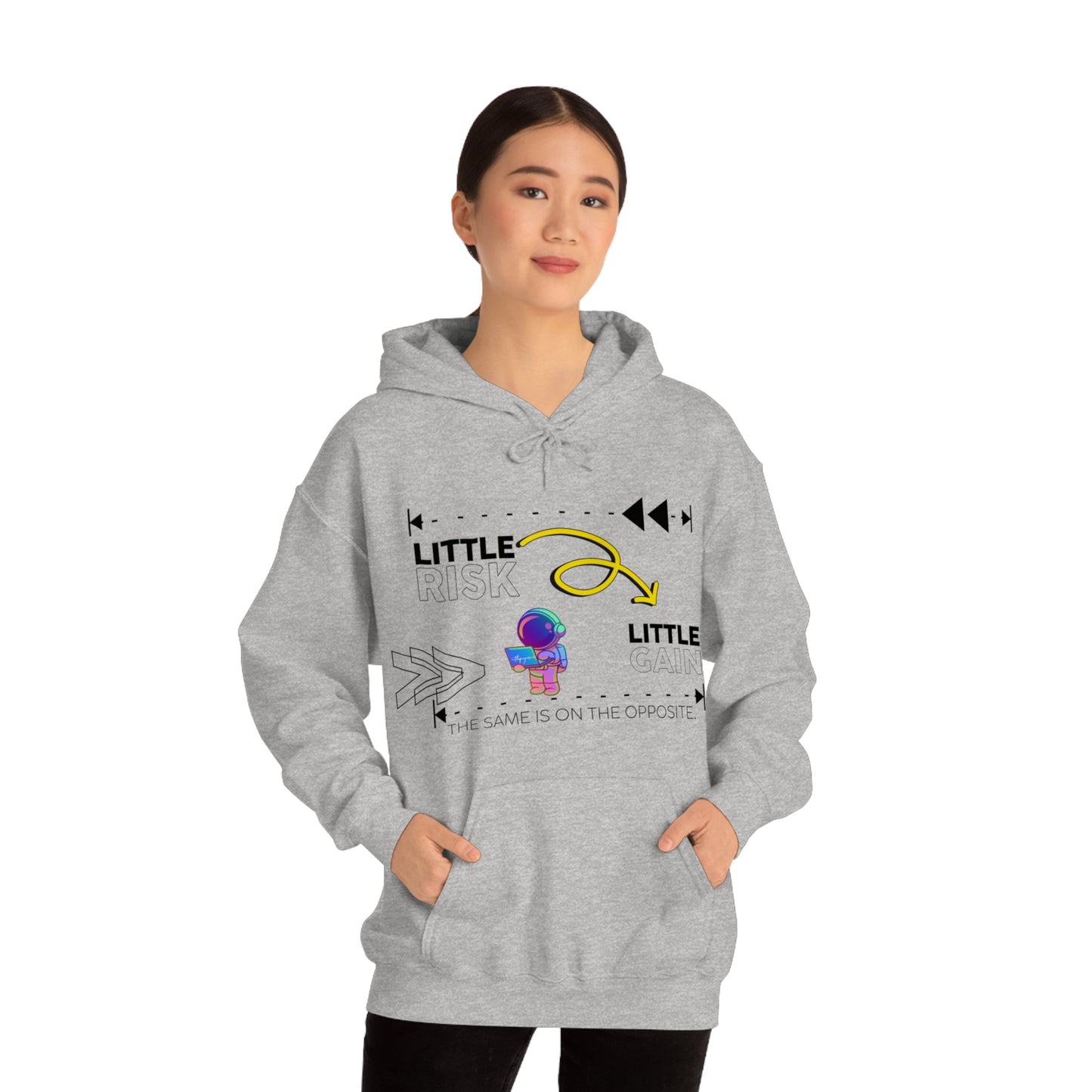 Little Risk, Little Gain | Heavy Blend Hooded Sweatshirt